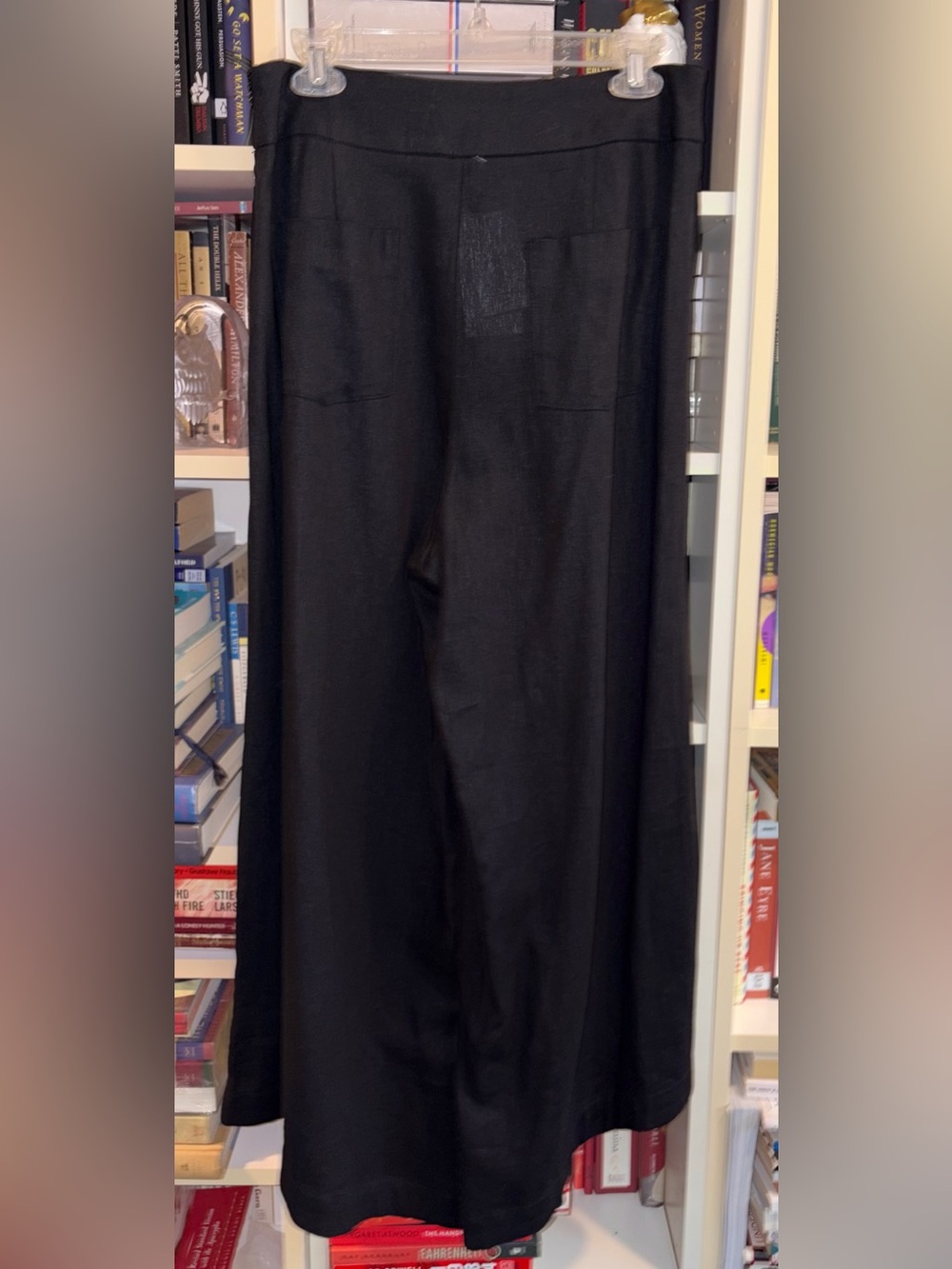 7 For All Mankind High Waist Linen Wide Loose Leg Pants - Picture 3 of 12